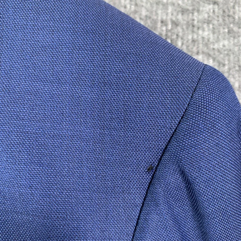 Suitsupply Blazer Jacket Men 48R Blue Napoli Single Breasted Wool Sport Coat